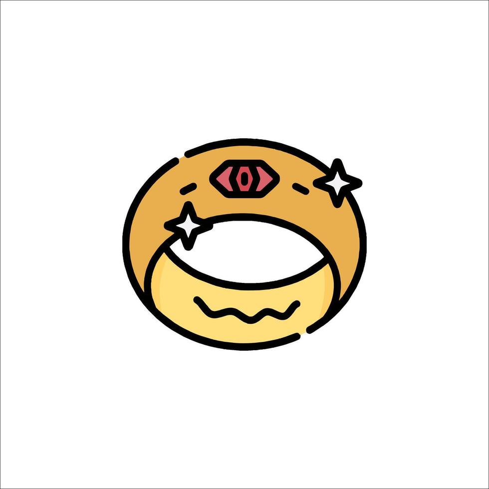 A ring with an eye on it vector