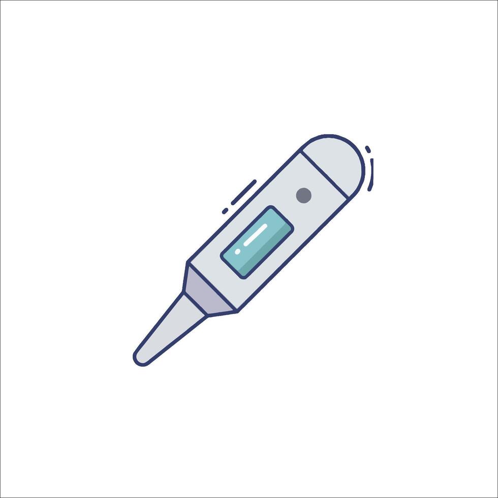 A thermometer icon on a white background vector