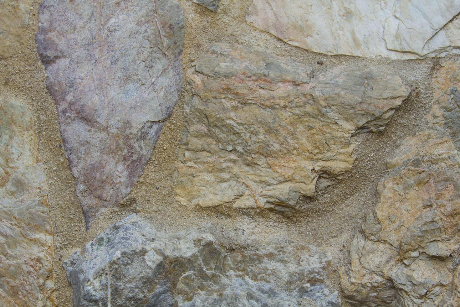 Marble fragments that are cut and pasted to create new patterns. photo