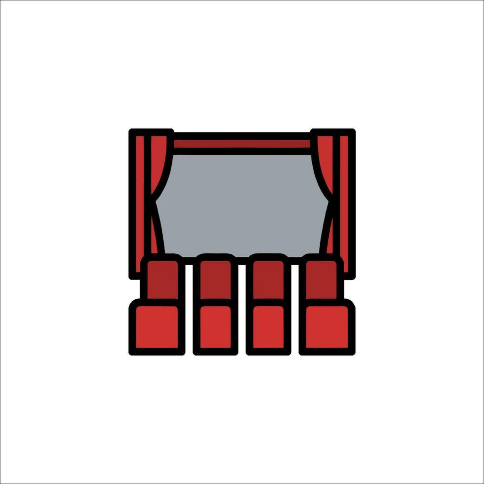 Theater icon illustration vector