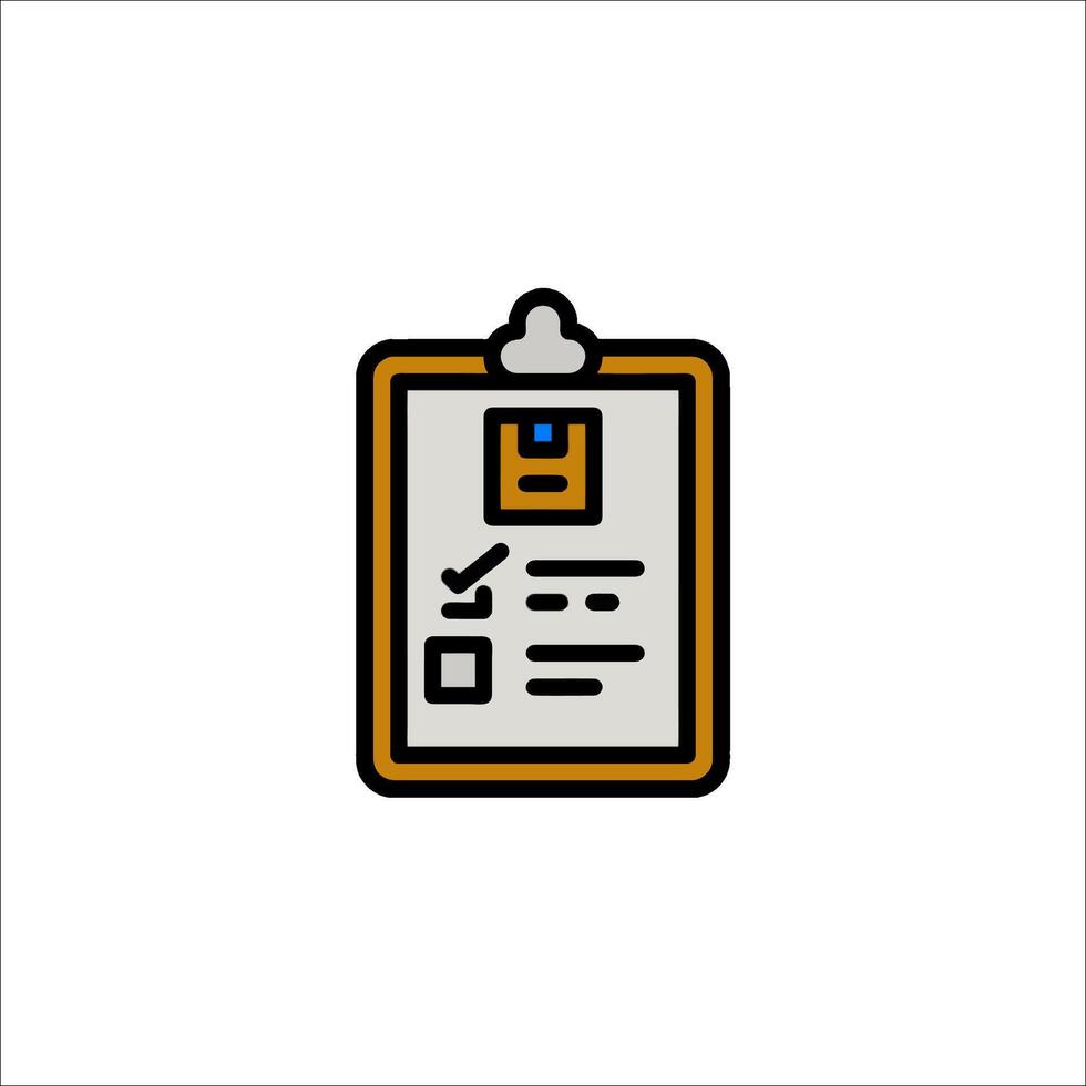 A clipboard with a check mark on it vector