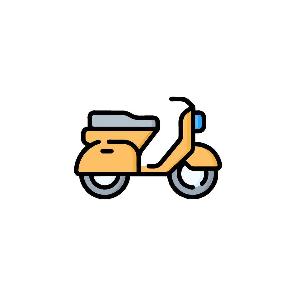 Motorcycle icon illustration vector