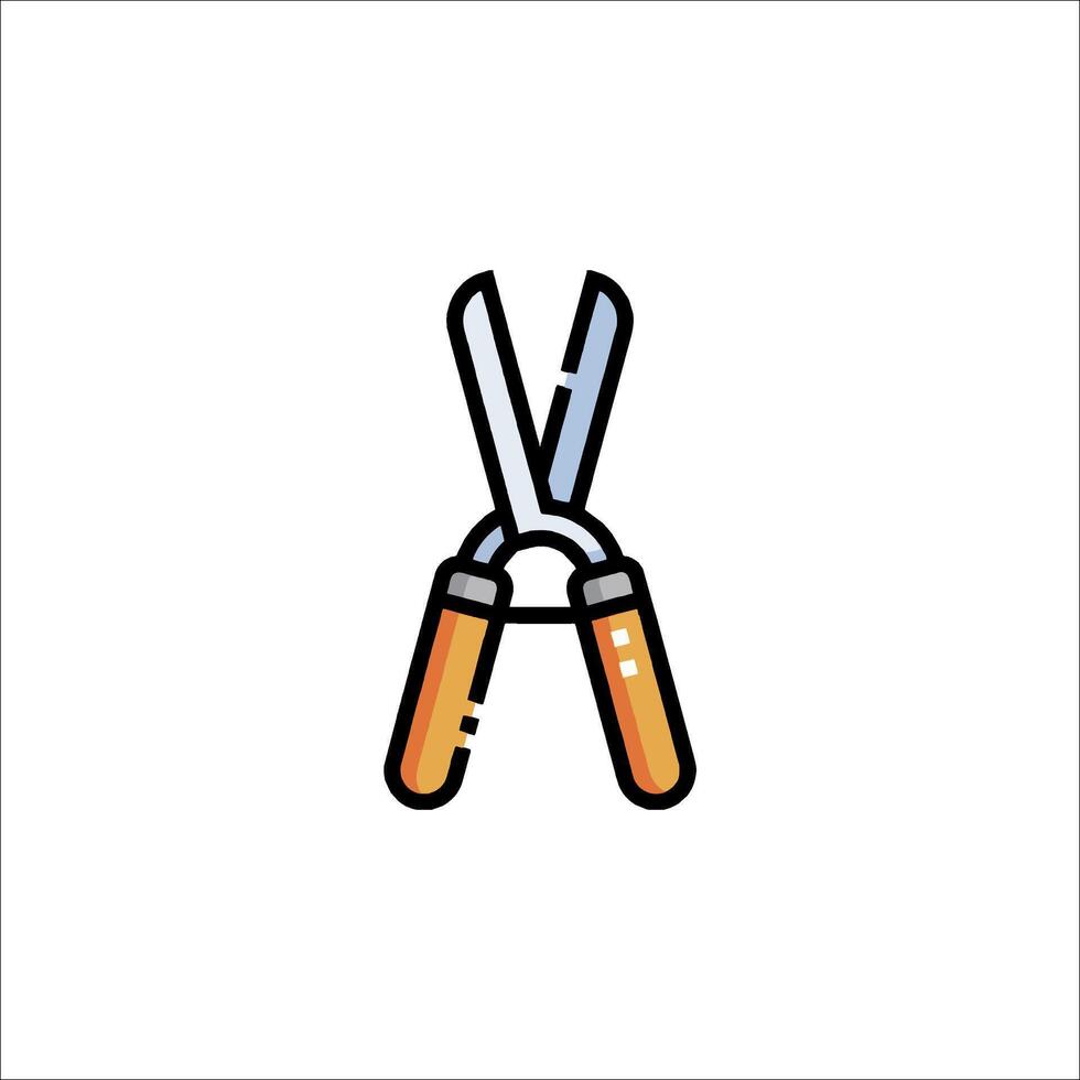 A pair of scissors on a white background vector