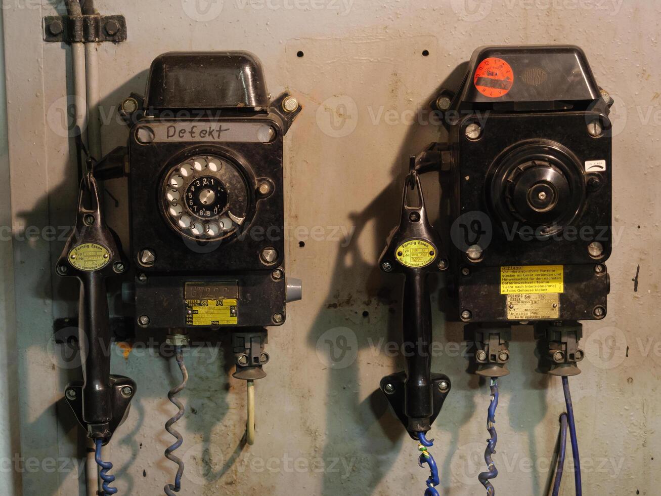 Two old pay phones photo