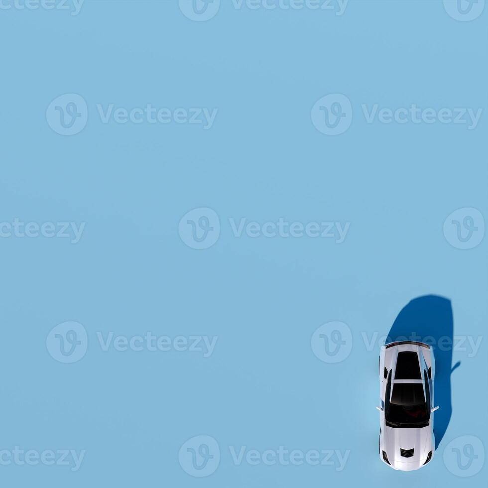 A car is seen in the sky from above photo