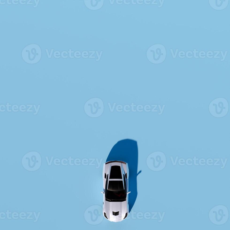 A car is seen in the sky from above photo