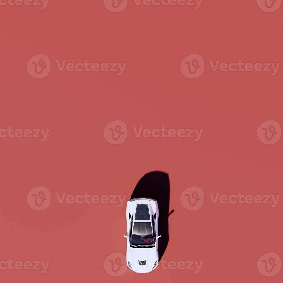A car on a red background with a red background photo