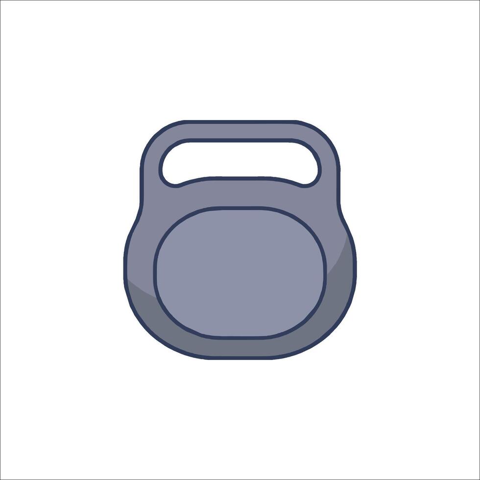 A kettlebell icon on a white background vector