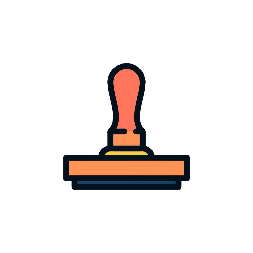 A stamp on a white background vector