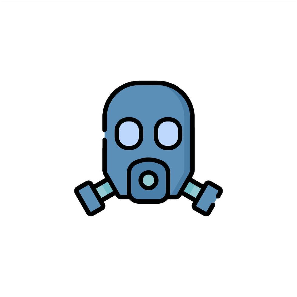 A gas mask icon on a white background vector