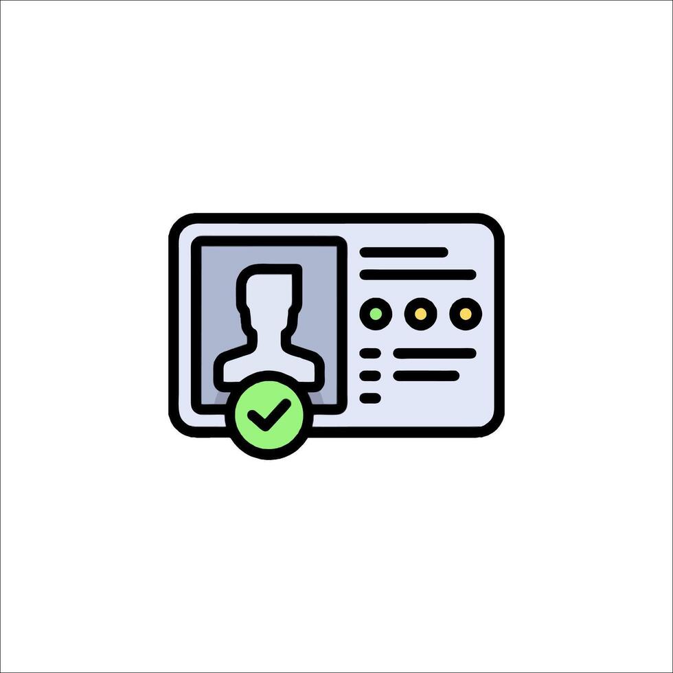 A green check mark icon on a white background vector