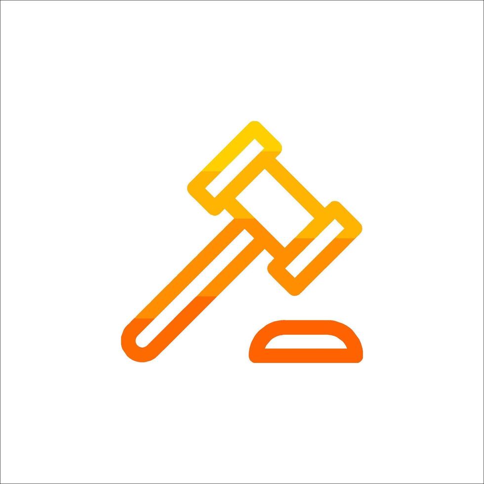 A gavel icon on a white background vector