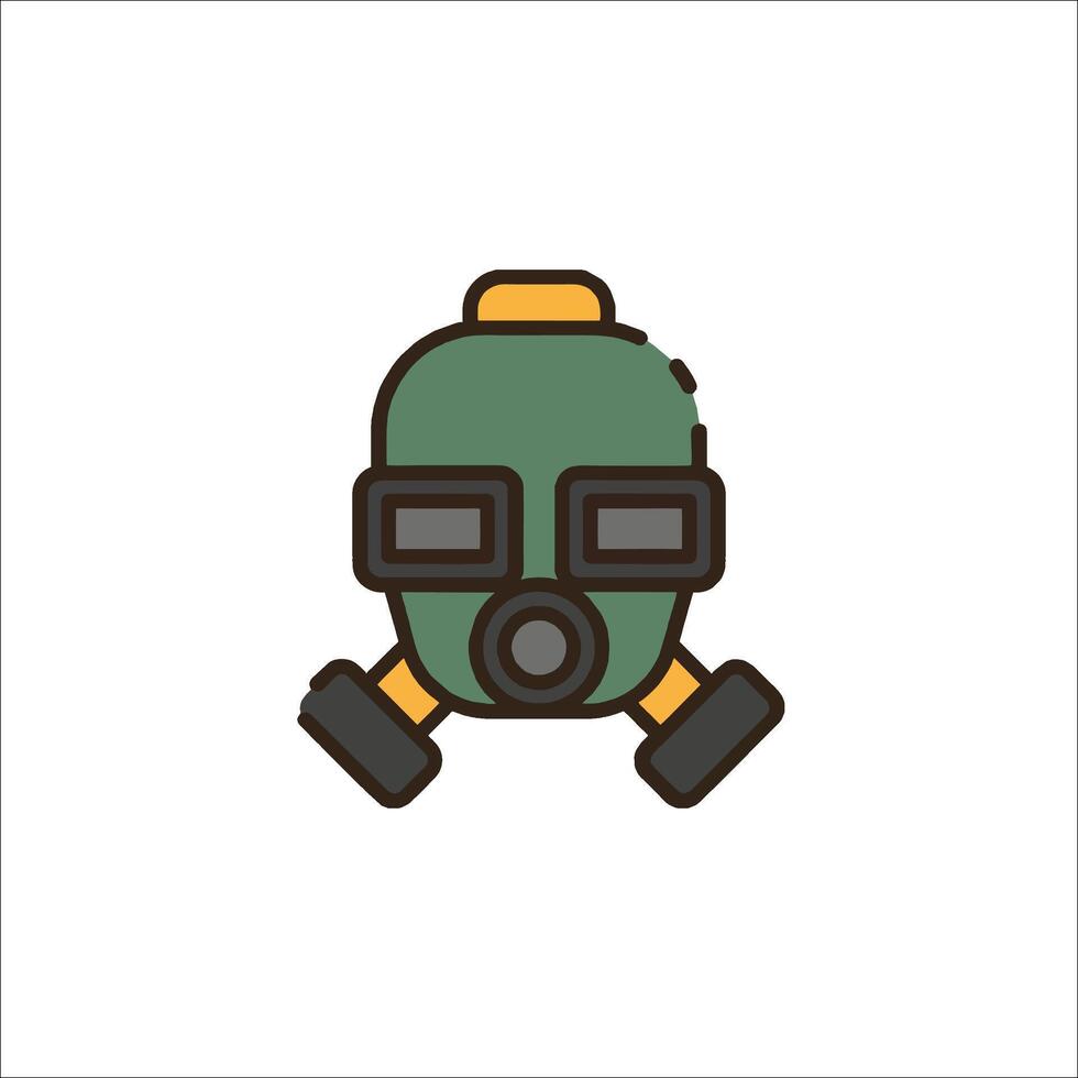 A gas mask icon on a white background vector