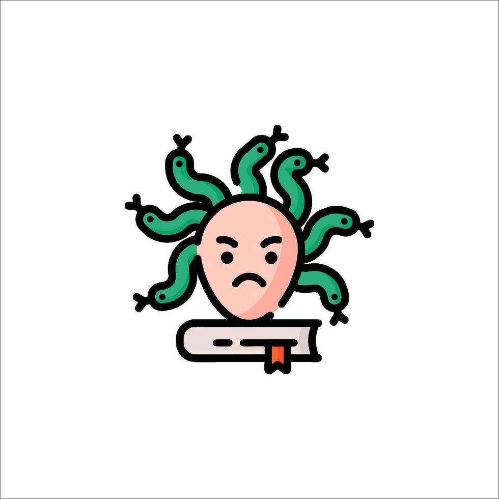 Medusa icon illustration vector