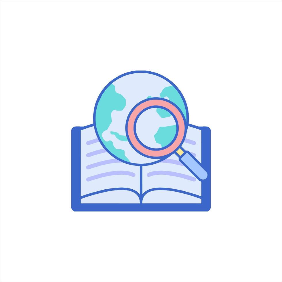 Magnifying glass icon vector