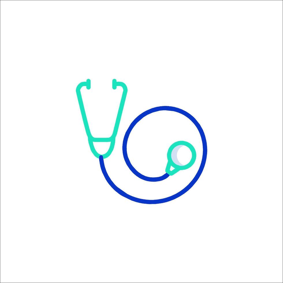 A stethoscope icon on a white background vector