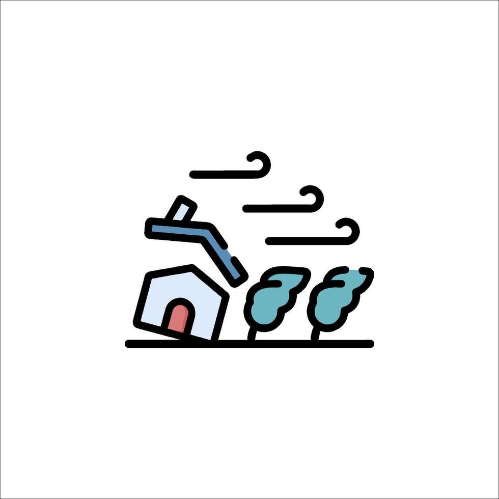 A house with a tree in the background vector