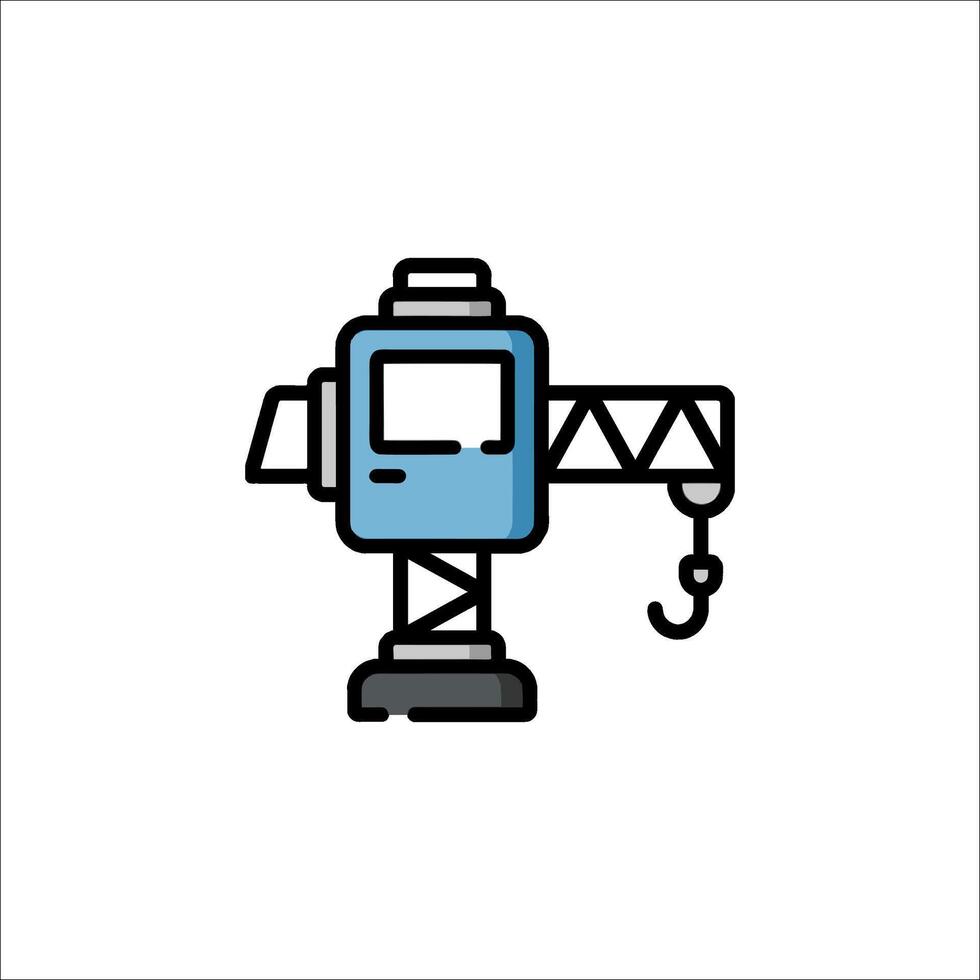 A crane icon on a white background vector