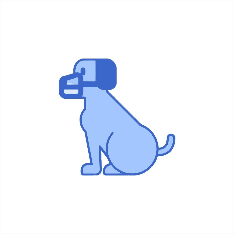 A dog wearing a helmet on its head vector