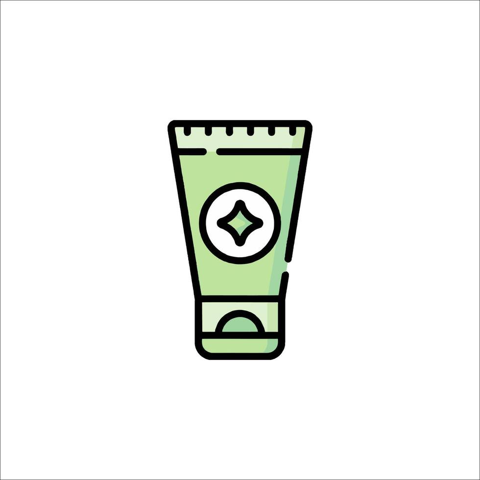 A tube of toothpaste on a white background vector