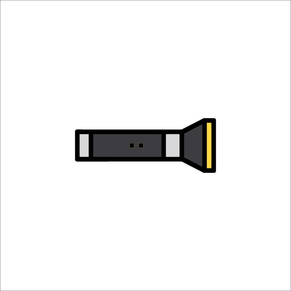A flashlight icon on a white background vector