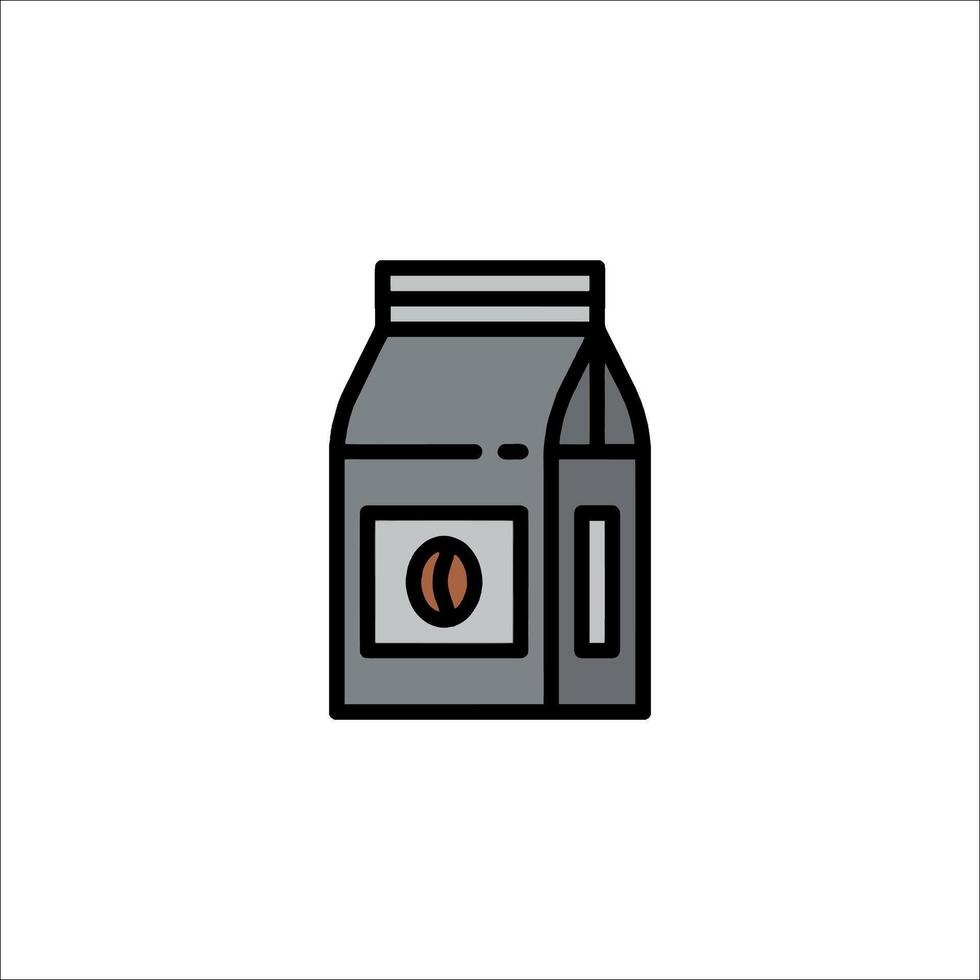 A coffee can icon on a white background vector