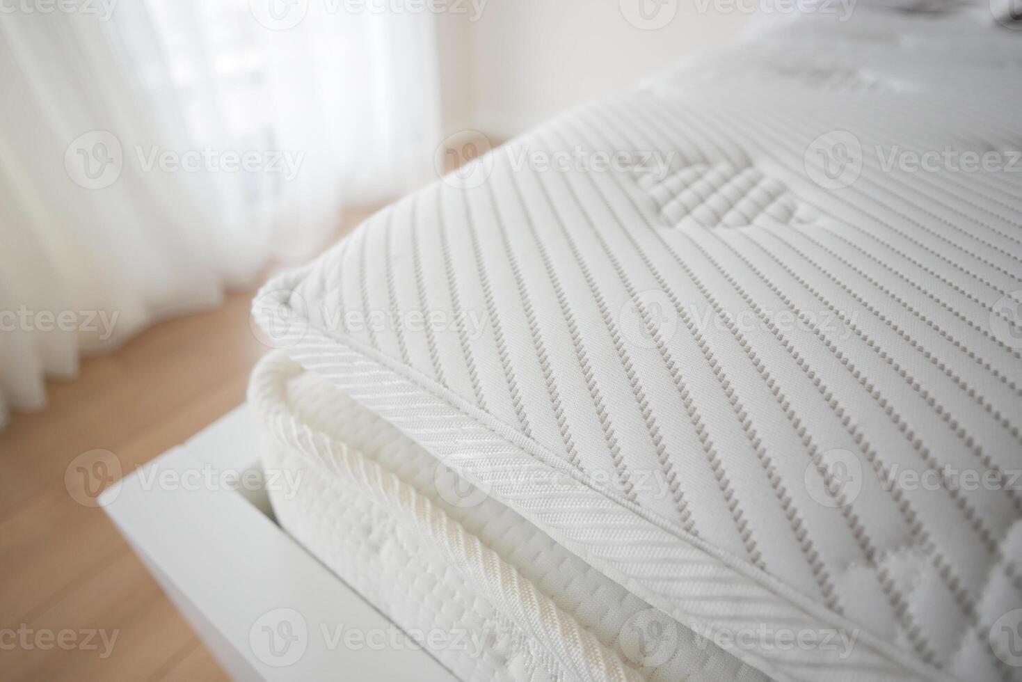 Background of comfortable mattress, top view photo