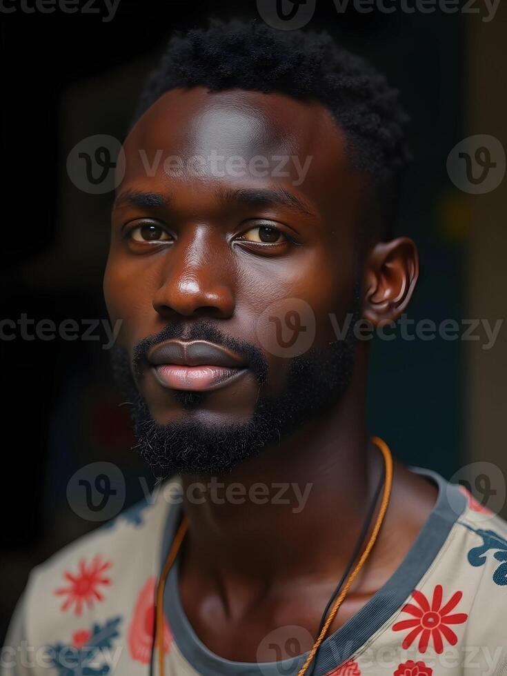 Portrait of African handsome man photo