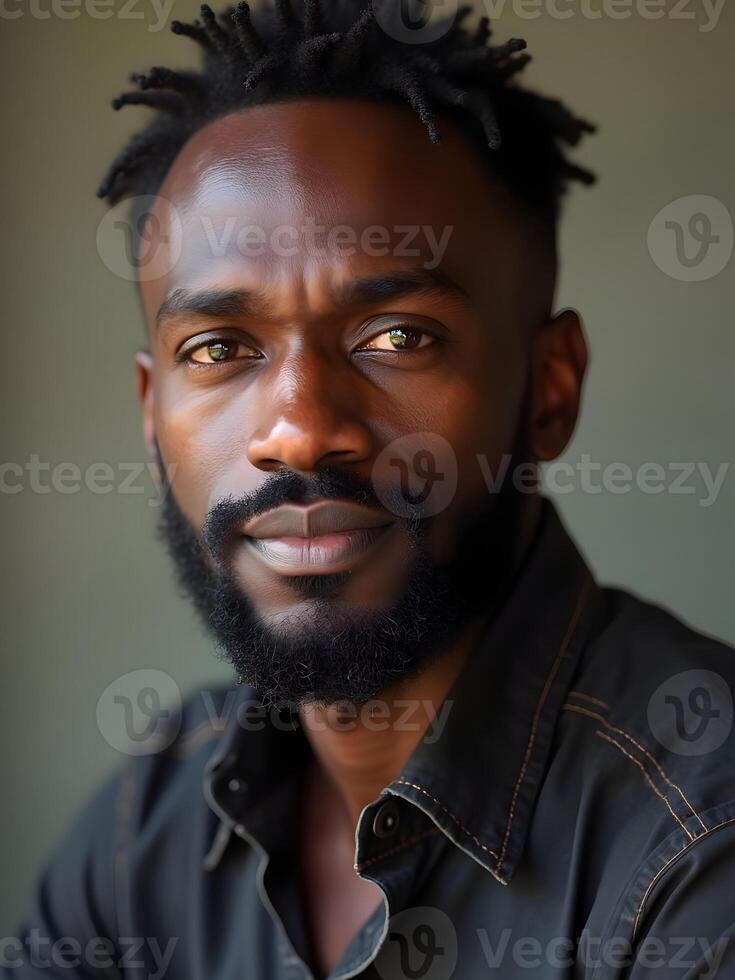 Portrait of African handsome man photo