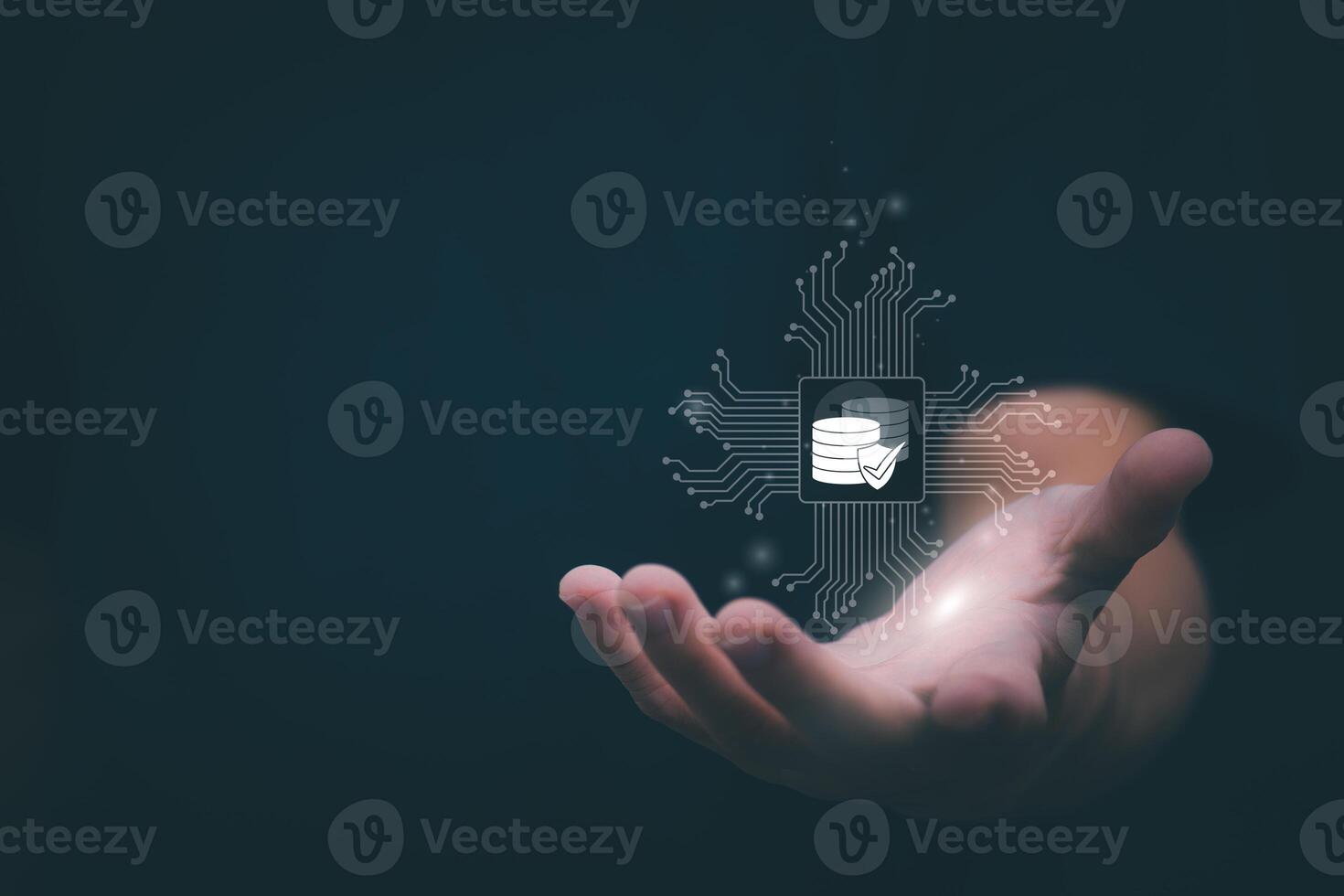 Cloud computing data management technology system for computer networks for cyber security of database transfer and sharing, big data for analysis, financial data photo