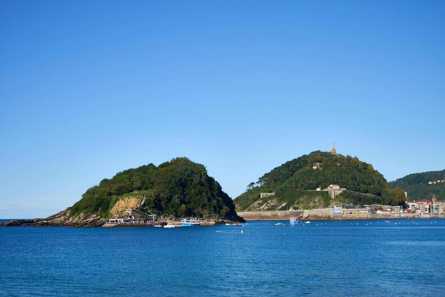 Santa Clara Island, Donostia, San Sebastian, Guipuzcoa, Spain, 2024, Island of Santa Clara photo