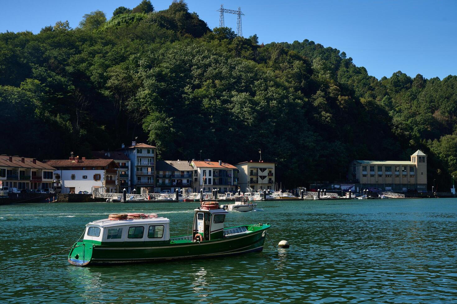 Pasaia San Pedro, Guipuzcoa, Spain, 2024, a little boat moored photo