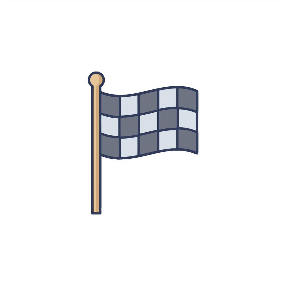 A racing flag icon on a white background vector