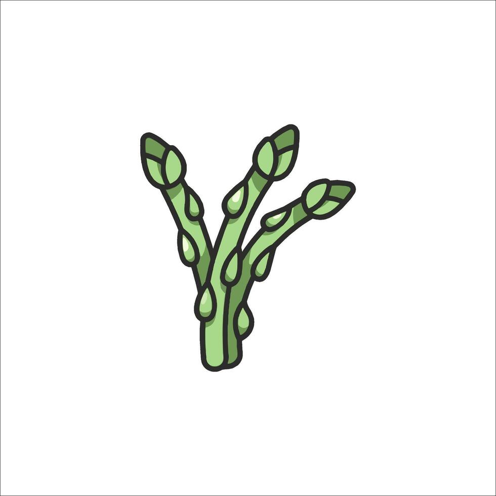 Asparagus icon illustration vector