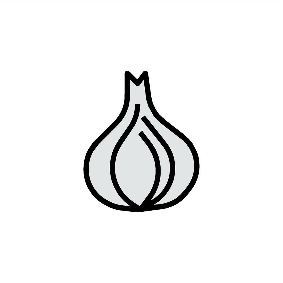 A garlic bulb icon on a white background vector