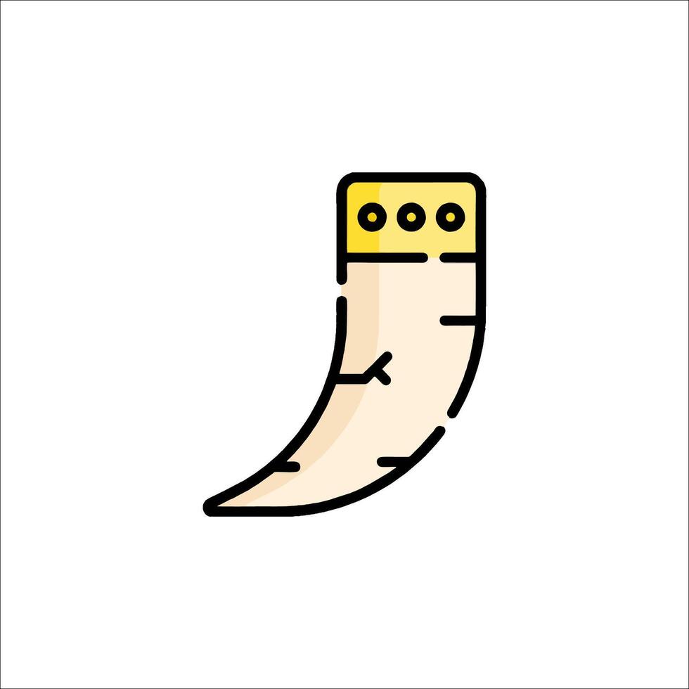 A cartoon illustration of a tooth with a toothbrush vector