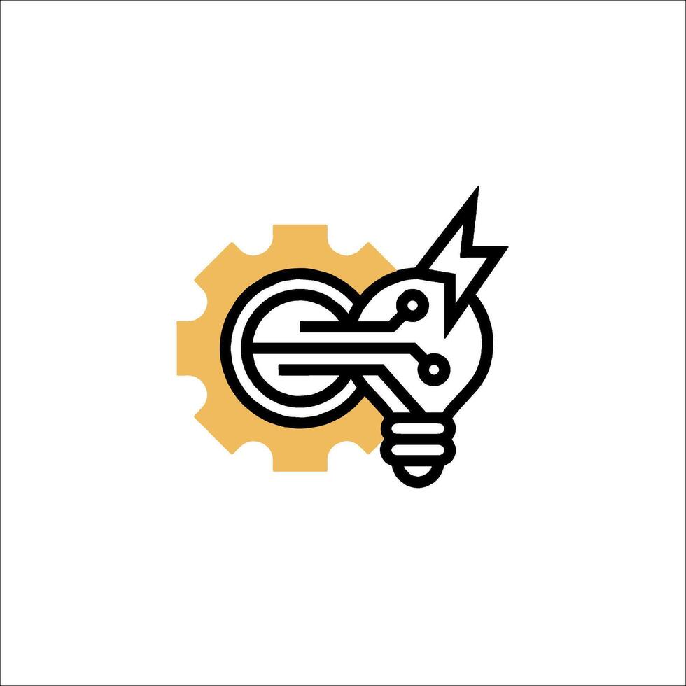 A logo for a company that makes a light bulb vector