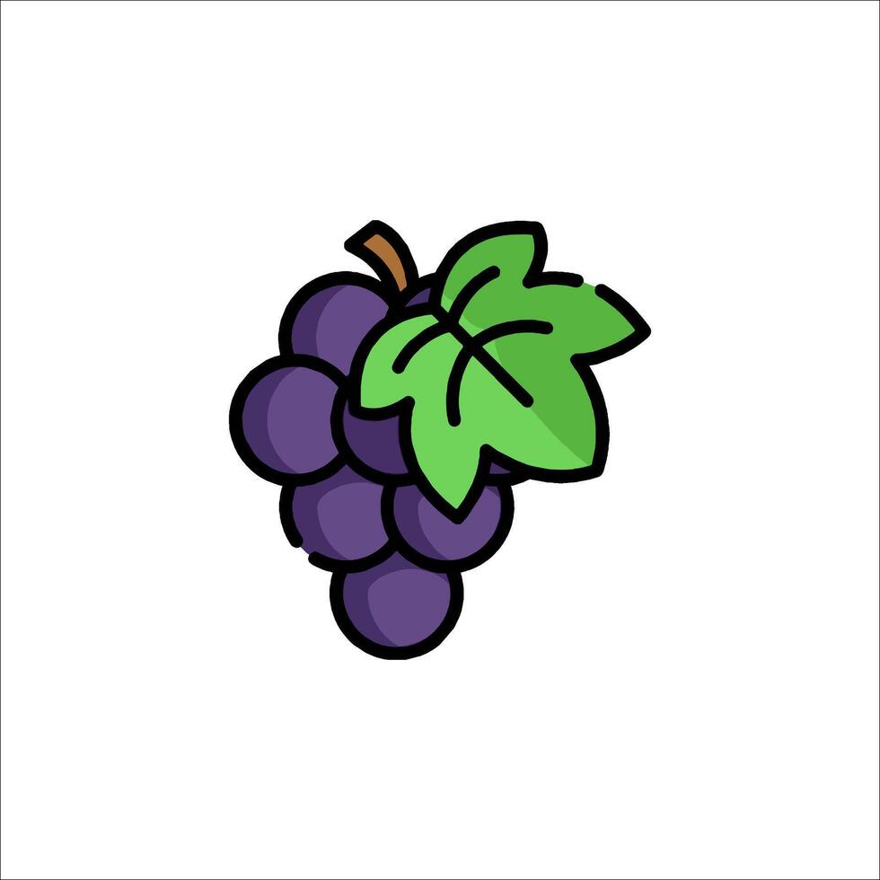 Grapes icon illustration vector