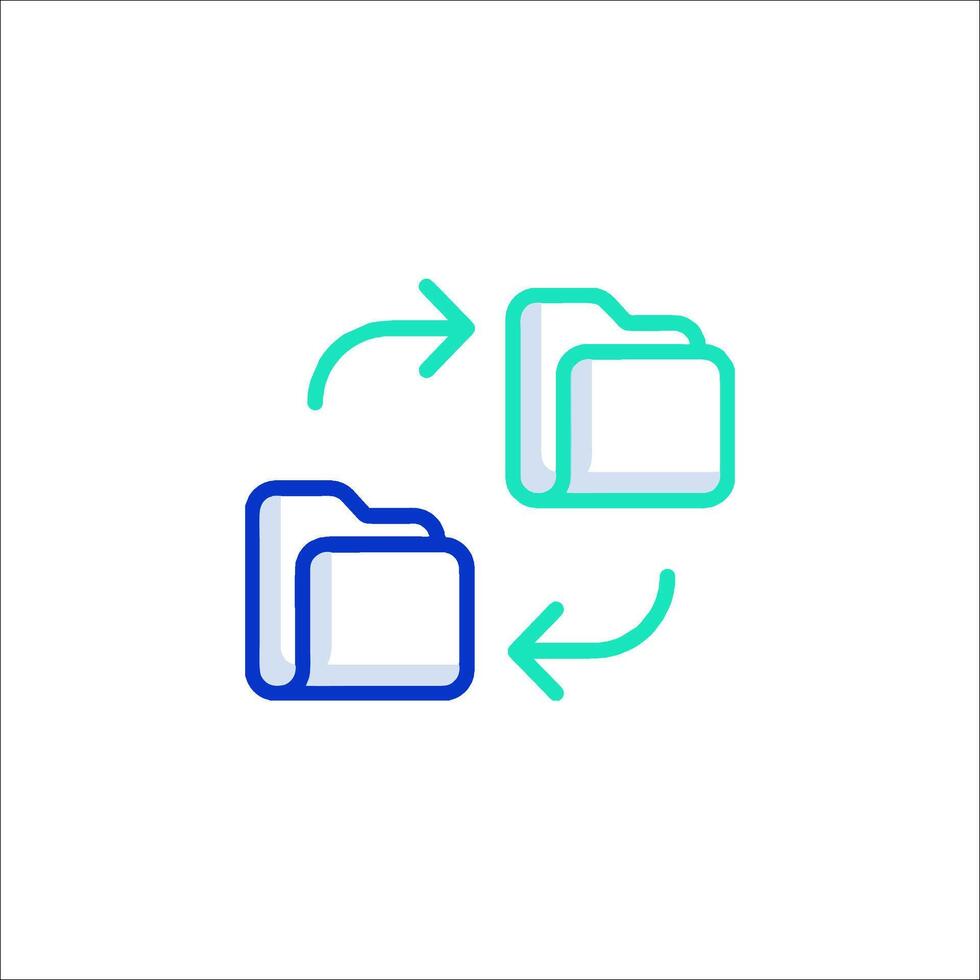 File folder icon illustration vector