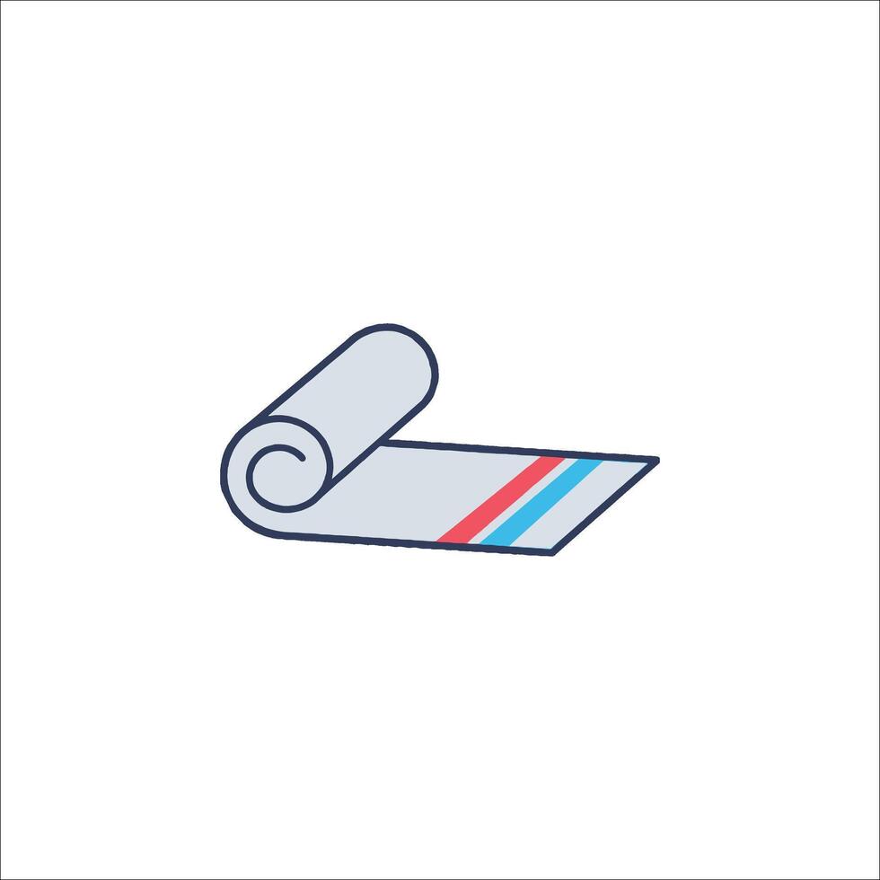 A roll of toilet paper icon vector