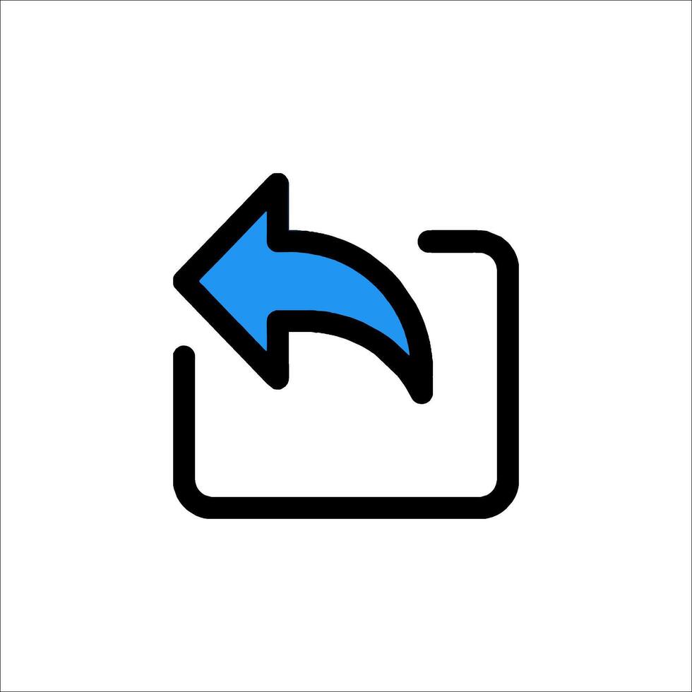 A blue arrow pointing to a file icon vector