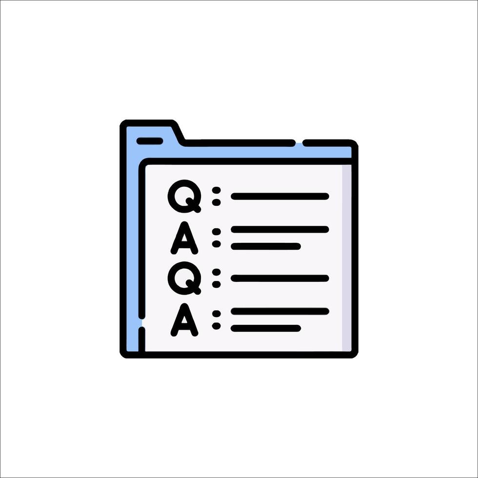 Questionnaire icon illustration vector