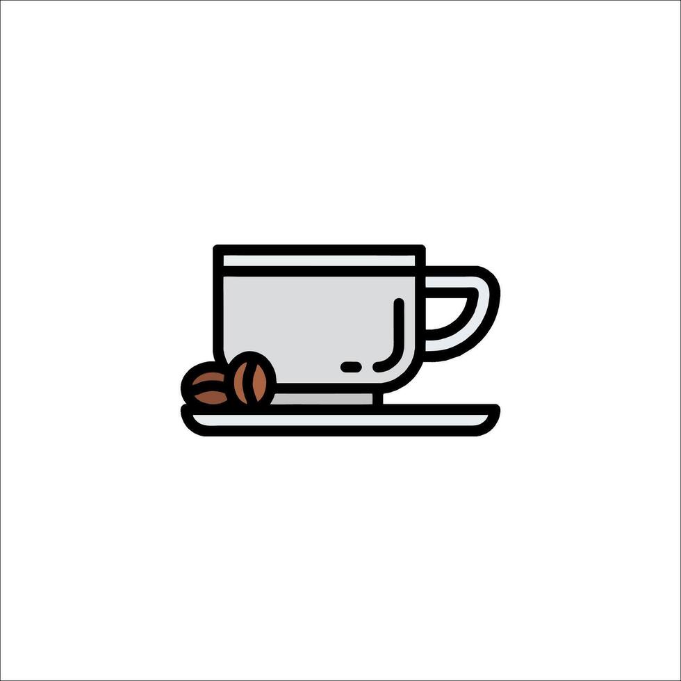 Coffee cup icon illustration vector