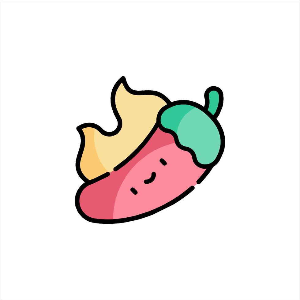 A cartoon hot dog with a smile on it vector