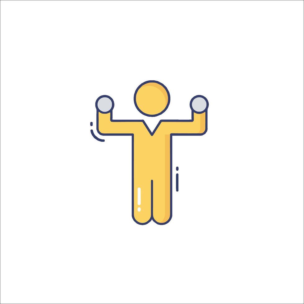A man with a fist raised up in the air vector