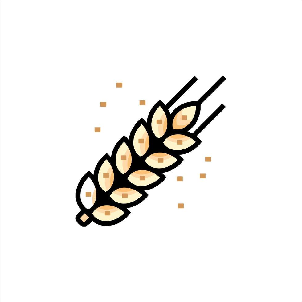 A wheat ear icon on a white background vector