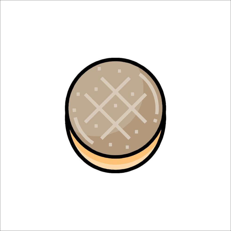 A cookie icon on a white background vector