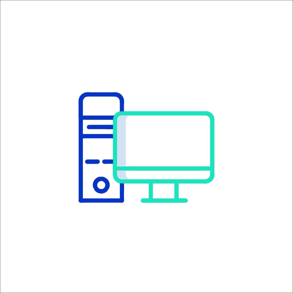 Computer icon illustration vector