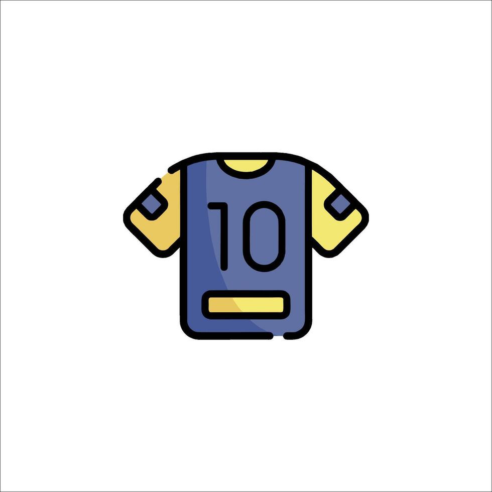 A shirt with the number 10 on it vector