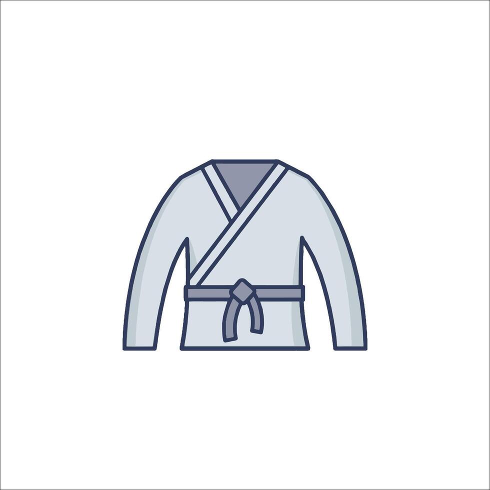Karate uniform icon illustration vector